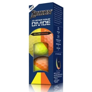 SRIXON Q-Star Tour Divide 6 golfové míčky žluto-oranžové (3 ks) Dokud Zásoby Vydrží