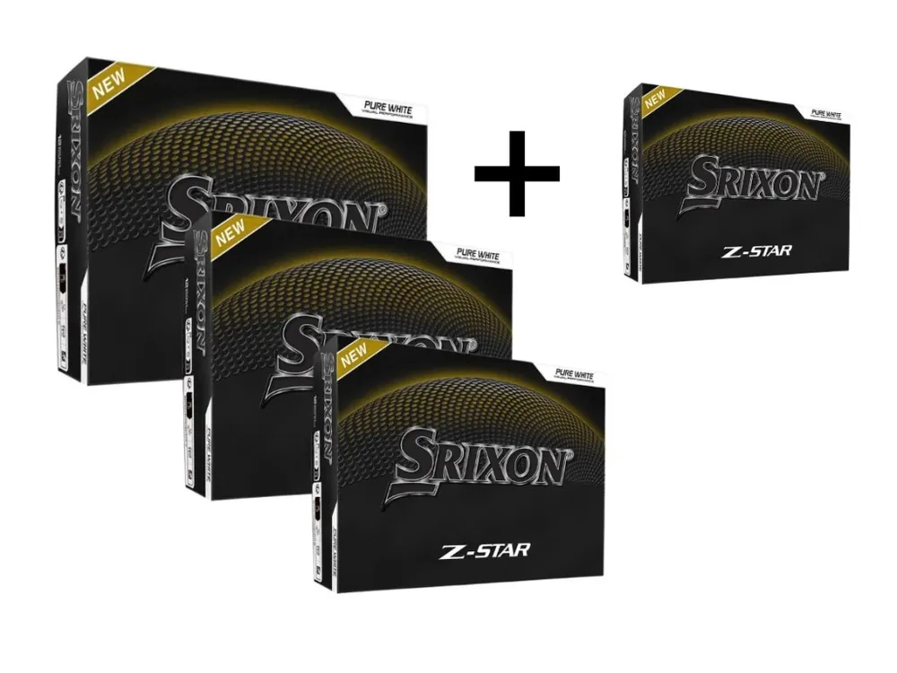 Novinka SRIXON Z-Star 9 golfové míčky s vlastním postiskem 3+1 zdarma