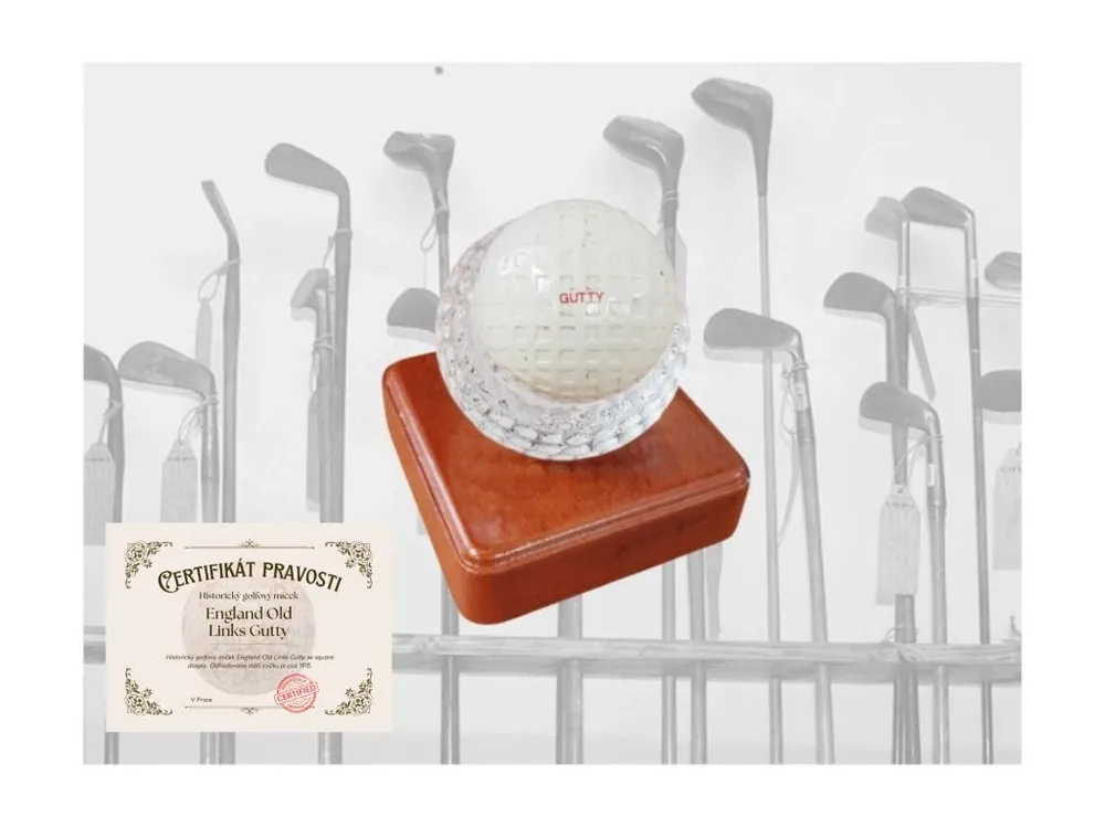 Levný Historický golfový míček England Old Links Gutty