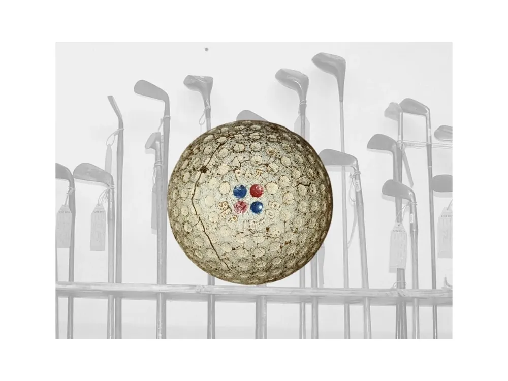 Historický golfový míček Spalding Midget Recess Gutty Sleva