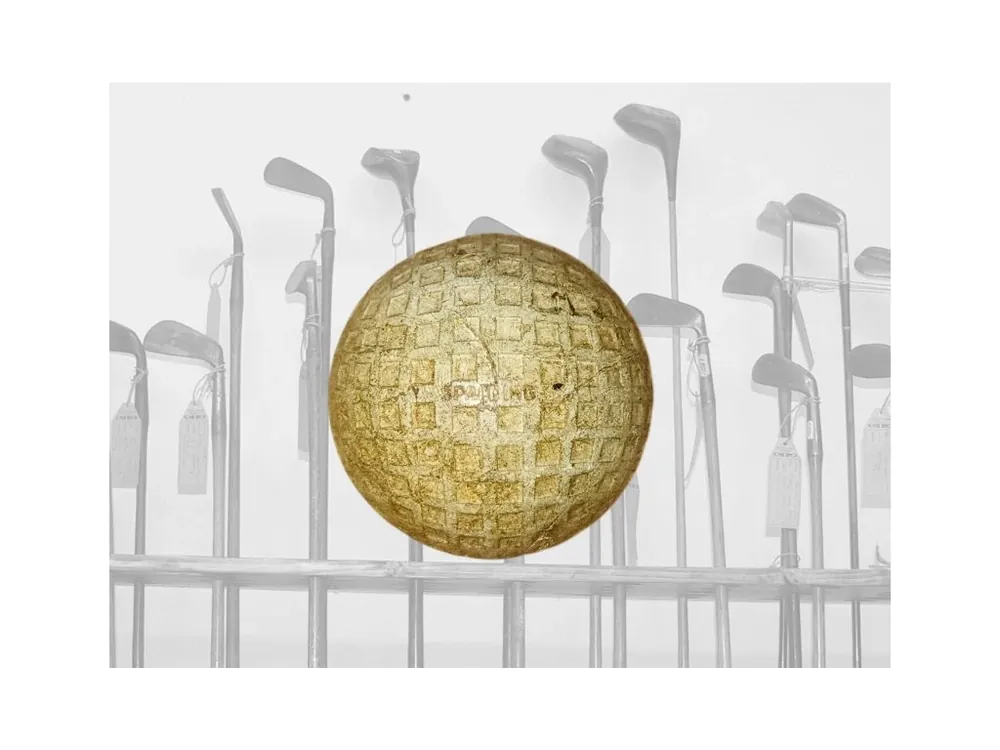 Historický golfový míček Spalding Kro-Flite Mesh Víkendová Akce
