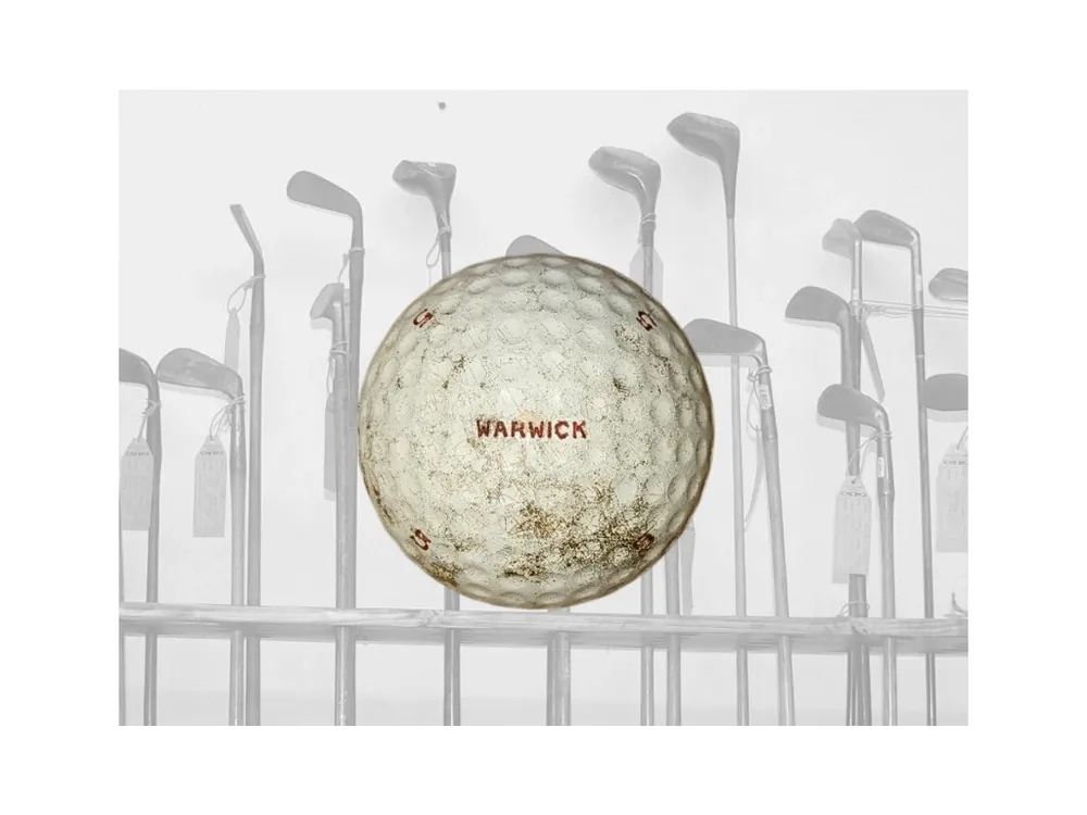 Historický golfový míček Warwick č.5 Oblíbený