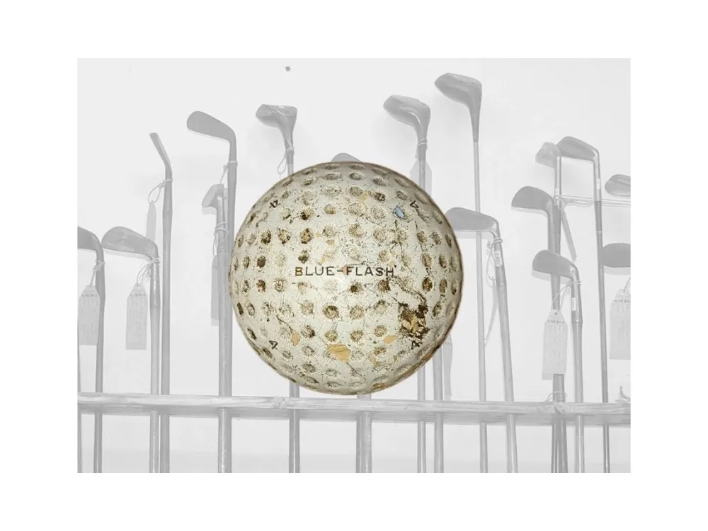 Historický golfový míček Blue-Flash č.4 Cenový Hit