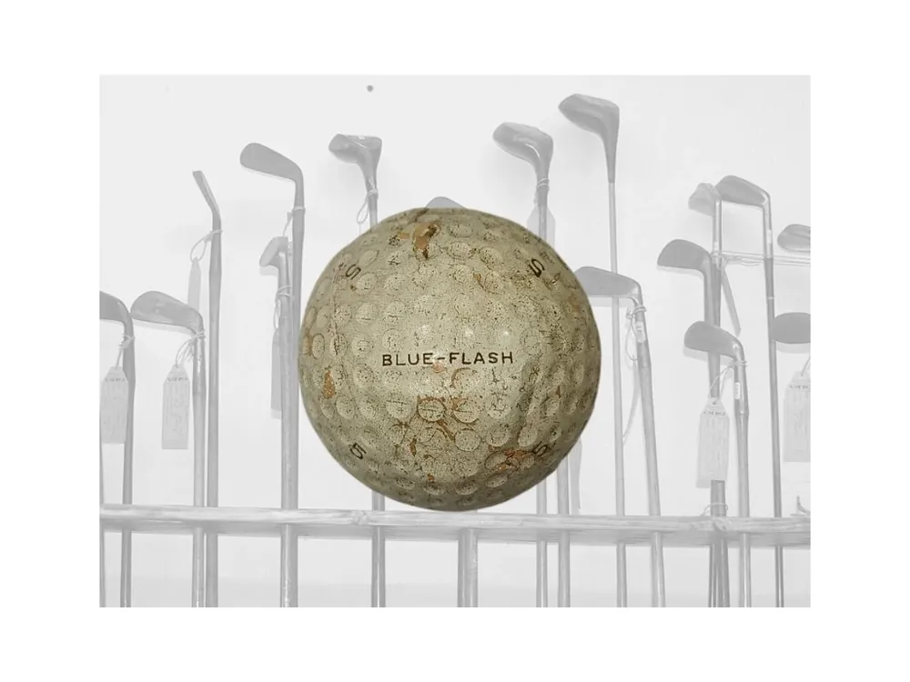 Historický golfový míček Blue-Flash č.5 Expresní Doručení