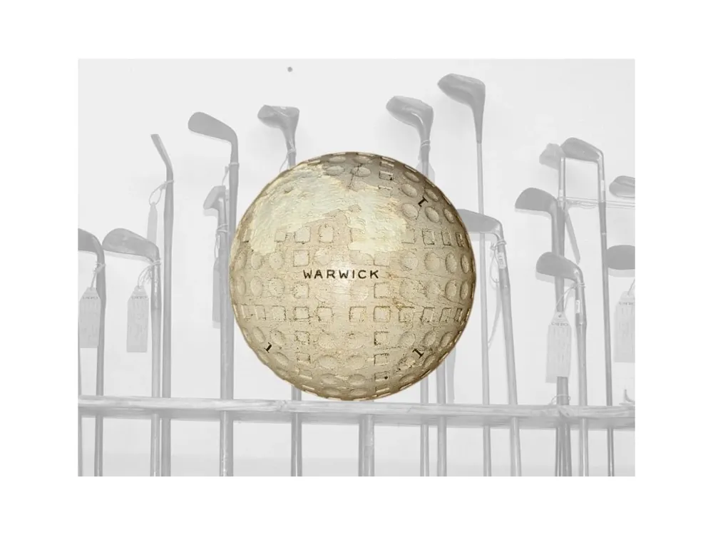 Historický golfový míček Warwick č.1 Vrácení Zdarma