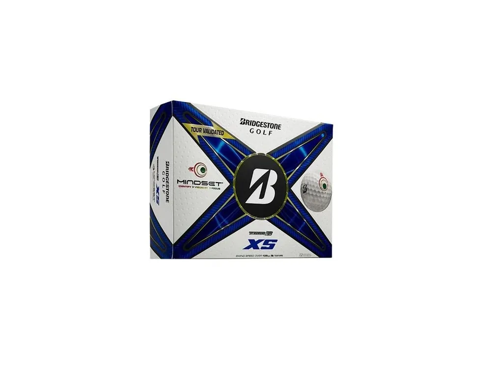 Akční Nabídka BRIDGESTONE TourB XS MindSet golfové míčky bílé (12 ks) + Golfová samolepka černá