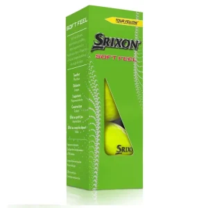 SRIXON Soft Feel 13 golfové míčky - žluté (3 ks) Ihned K Objednání