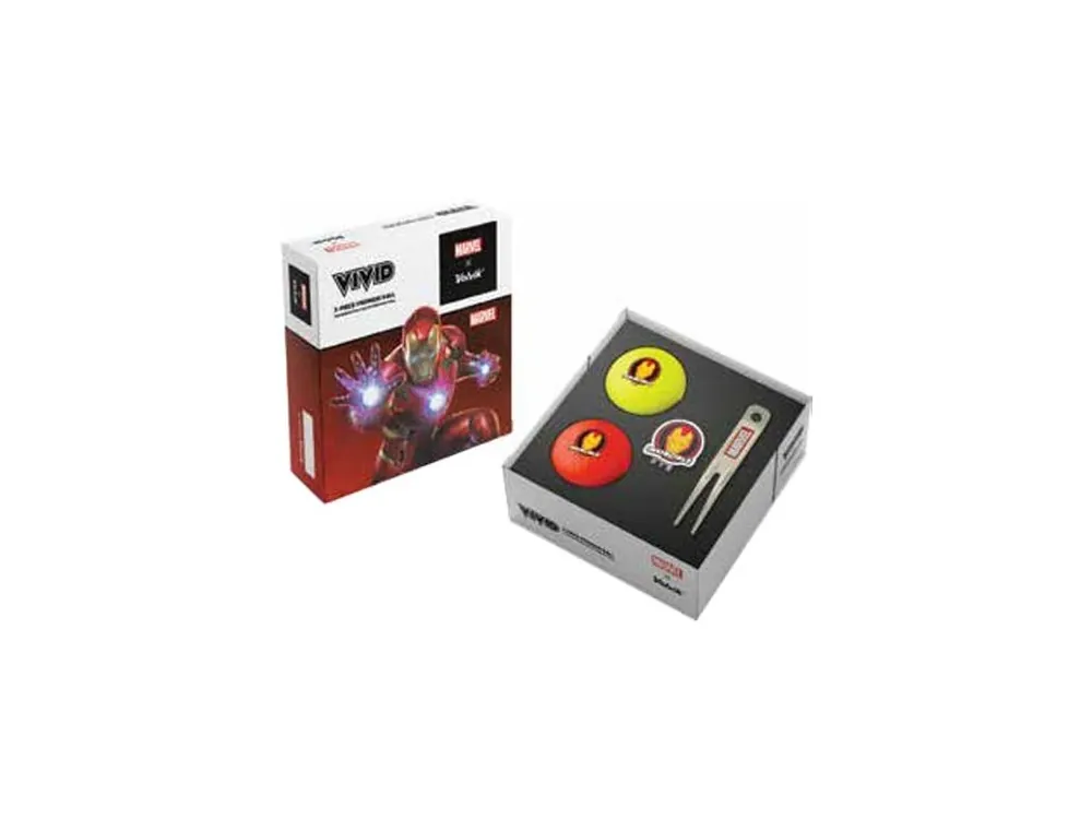 VOLVIK MARVEL Iron Man dárkové balení pro golfistu Originální