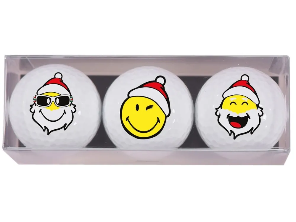 Nová Kolekce SPORTIQUES dárkové balení míčků Smiley Xmas - Santa