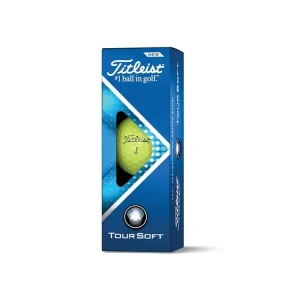 Hit Sezóny TITLEIST Tour Soft golfové míčky - žluté (3 ks)