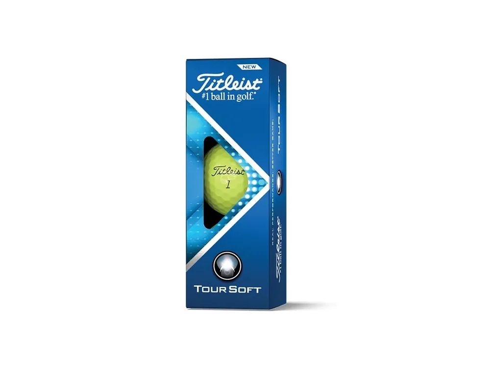 Hit Sezóny TITLEIST Tour Soft golfové míčky - žluté (3 ks)