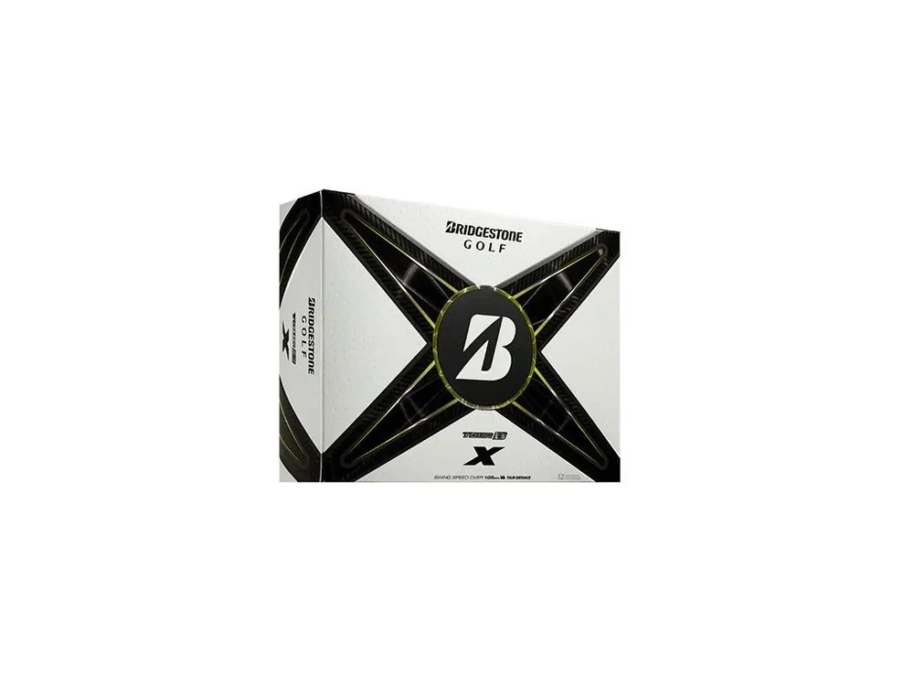 BRIDGESTONE Tour B X golfové míčky (12 ks) + Golfová samolepka černá Novinka