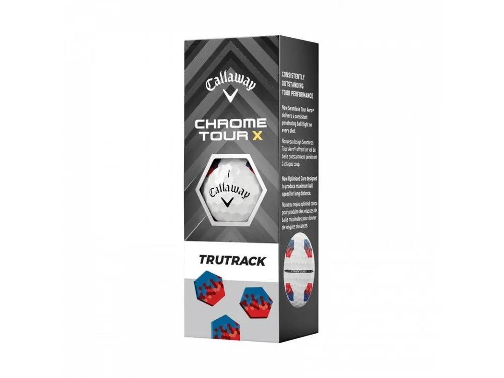 CALLAWAY Chrome Tour X Tru Track golfové míčky (3 ks) Akční Nabídka